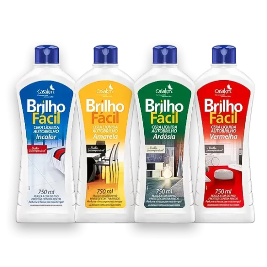cera liquida brilho facil