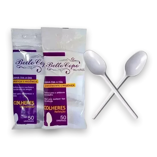 colher descartavel refeicao sobremesa bellocopo
