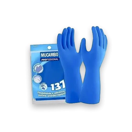 luva latex amarela mucambo