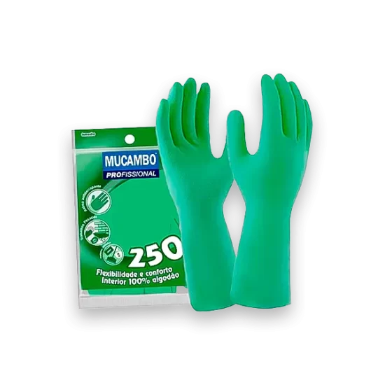 luva latex verde mucambo