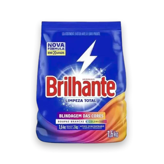 sabao em po brilhante