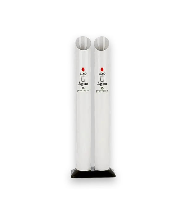 Lixeira-Copos-Descartáveis-Dupla Água-Café Lixeira Copos Descartáveis Dupla Água Café